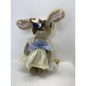 The Bearington Collection Tulip & Ducky #1077 Stuffed Animal Bunny Rabbit Plush